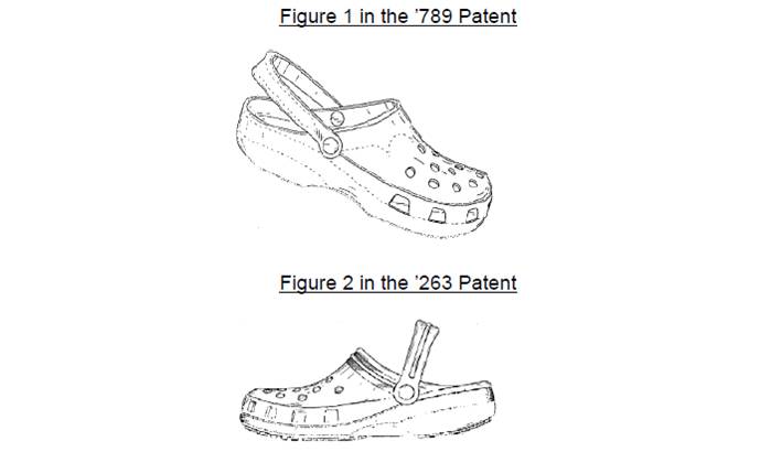 Clog patent side profile
