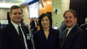 Left to Right: Manny Schecter (IBM), Michelle Lee (USPTO, Bob Stoll (Drinker Biddle)