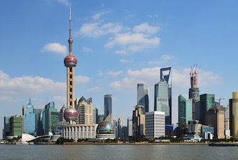View of Shanghai World Financial Center from the Bund