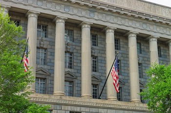 Department of Commerce, Herbert C. Hoover Building in Washington D.C.