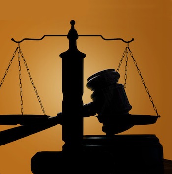 Scales of Justice with Gavel