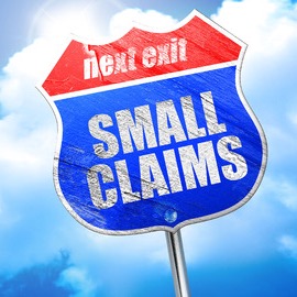 small claims sign