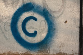 Copyright graffiti