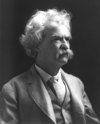 Mark Twain, circa 1907. Public domain.