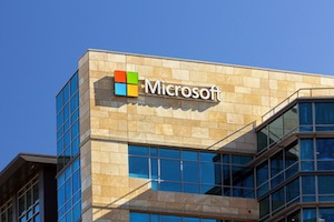 Microsoft corporate building in Santa Clara, California.