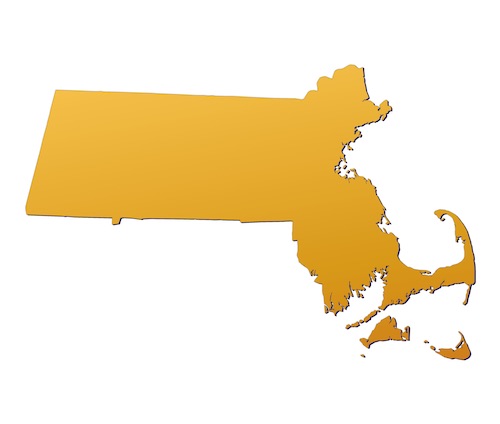 Massachusetts map. Source: Deposit Photos.