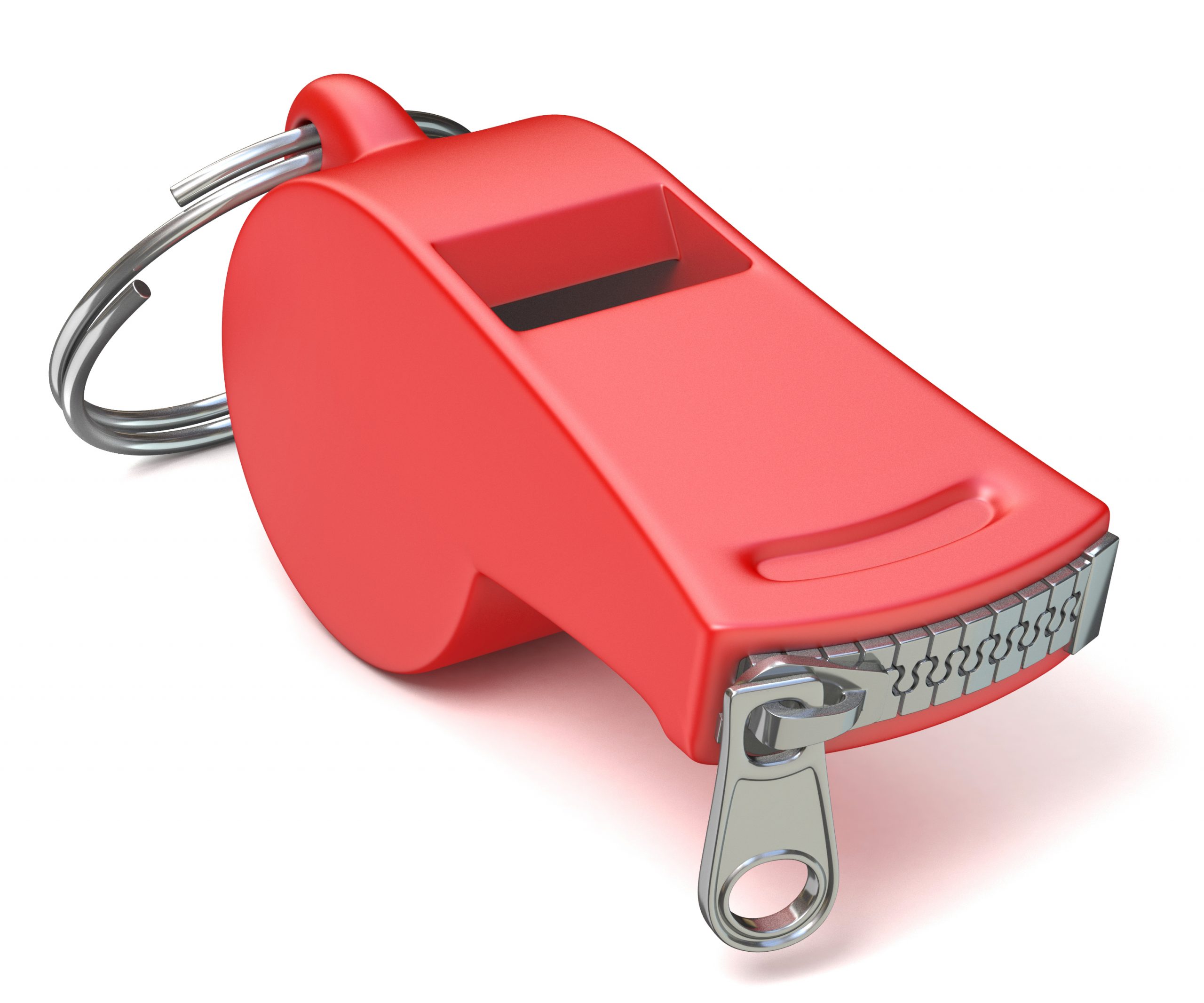 trade secret - https://depositphotos.com/107462850/stock-photo-red-whistle-with-a-closed.html