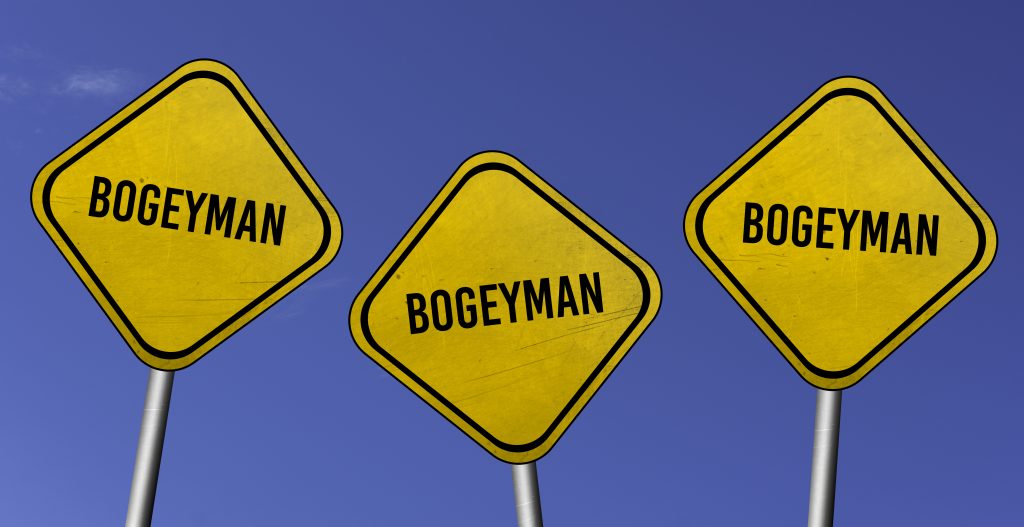 ‘hold-up’ - https://depositphotos.com/453926138/stock-photo-bogeyman-three-yellow-signs-blue.html