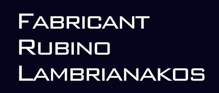 Sponsor logo - Fabricant Rubino & Lambrianakos LLP